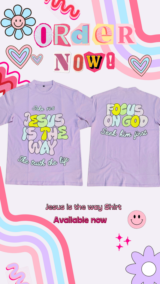 Purple Jesus Is The Way T-Shirt