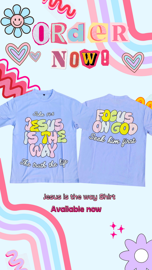 Blue Jesus Is The Way T-Shirt