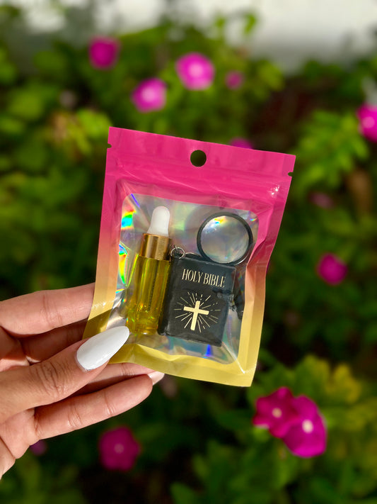 Mini Bible + Mini Anointing Oil Bundle
